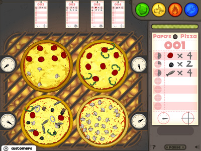 Papa's Pizzeria Gameplay Part 1: Into The Oven 