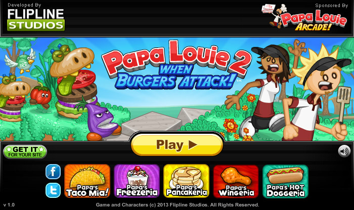 Papa Louie 2 When Burgers Attack Walkthrough part 1 