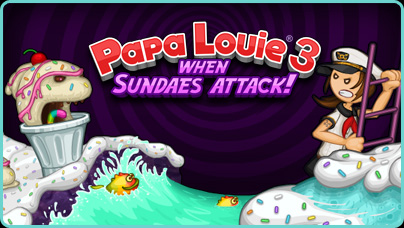 Papa Louie 3: When Sundaes Attack - Jogo Gratuito Online