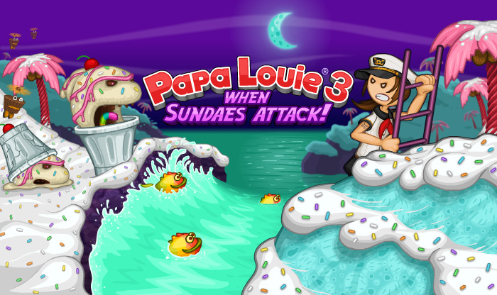 Papa Louie 3: When Sundaes Attack! - Level 1-4 Playthrough - video