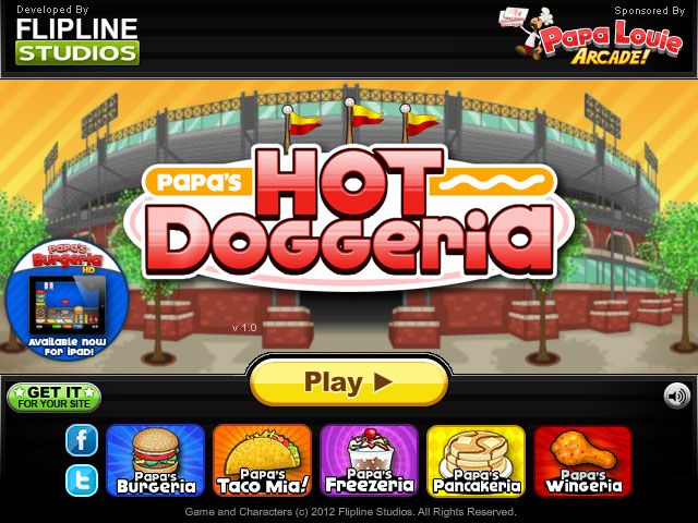 THEY'RE HERE: Papa's Hot Doggeria HD and To Go!!! « Games « Flipline  Studios Blog