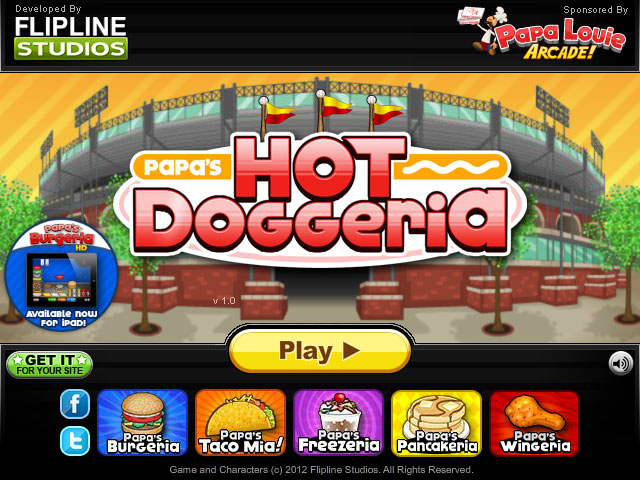 Papa's Hot Doggeria - Play Now 🕹️ Online Games on