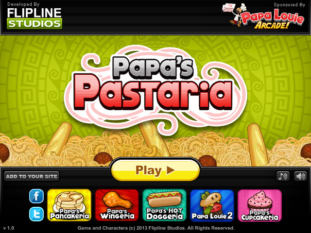 Papa Louie Arcade : Home of Free Games like Papa's Cupcakeria and Papa's  Donuteria