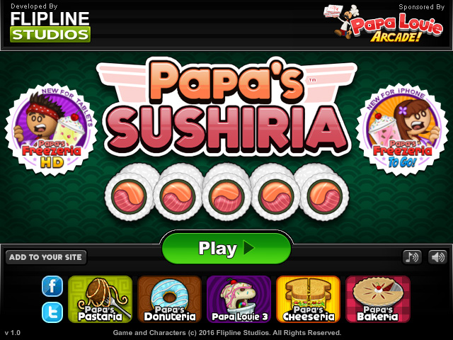 Papa's Sushiria To Go! - release date, videos, screenshots